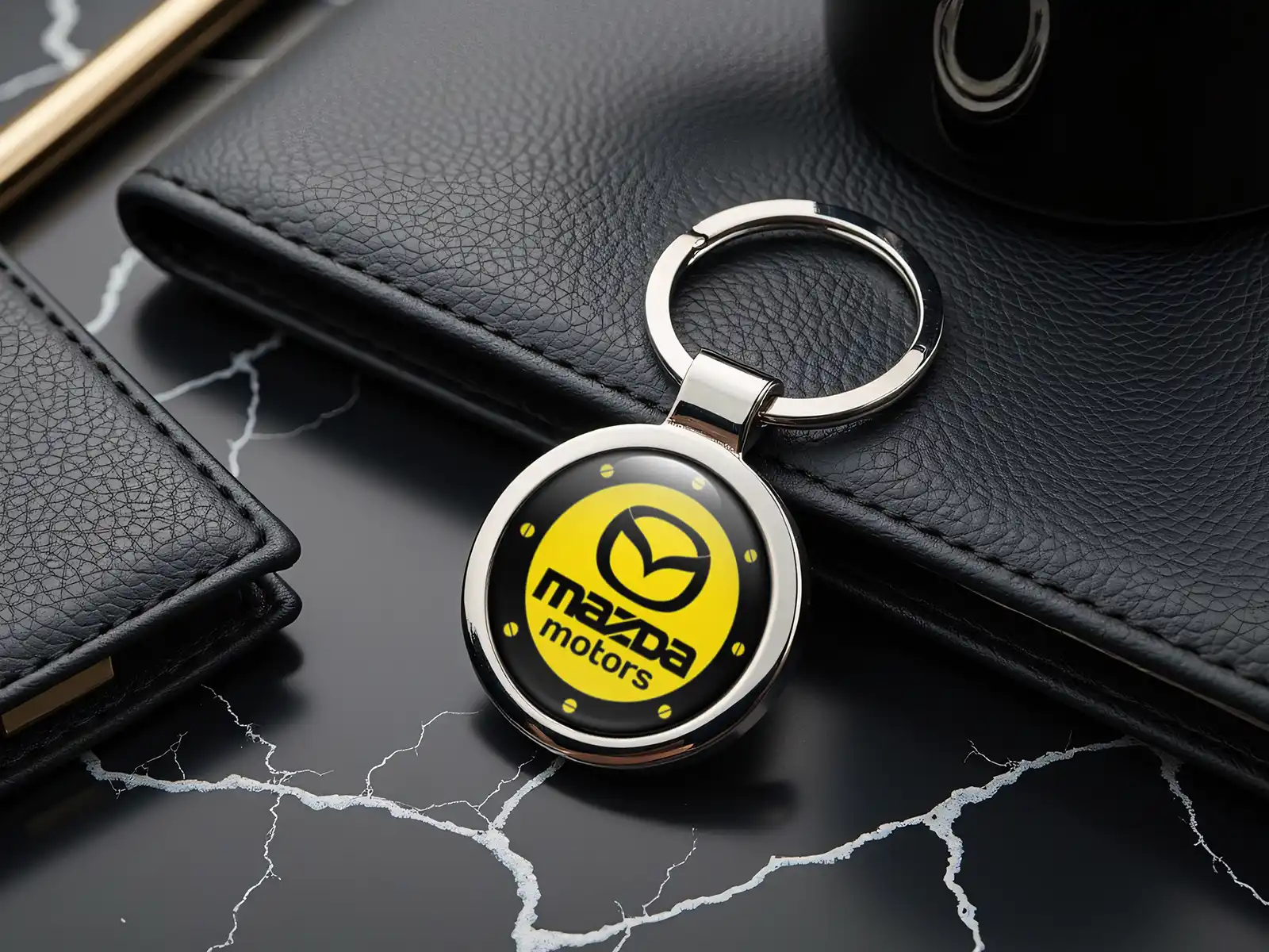 Mazda Llavero Personalizado Logo Premium Máx